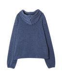 Trini Lettering Knit Hood Zip-Up