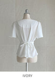 Gobelin Square Shirring Strap Blouse