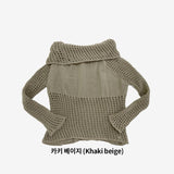 Vininto net off-shoulder knitwear