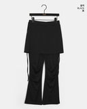 Surfit pin tuck boot cut skirt pants
