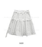 Pereu Dot Frill Midi Skirt