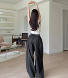 Non-Fade Raw Balloon Wide Jogger Banding Summer Pants