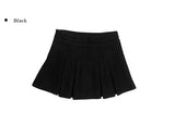 Mike Wool Pleated Mini Skirt Pants