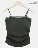 Yorin Lace Sleeveless Top with Built-in Cup