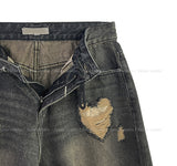 Heart Destroyed Bermuda Pants
