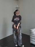 Inport Rivet Balloon Denim Pants