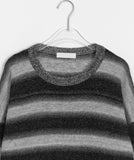 [unisex] Rikina Gradient Stripe Wool Over Knit