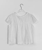 Butter Frill Shirring Short Sleeve Blouse