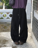 Myor big pocket strap cargo wide long pants