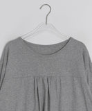 Raneehi Shirring Ribbon Long Sleeve Tee