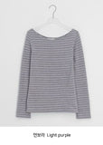 Copit Stripe Knit Long Sleeve Tee