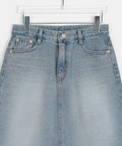 Kotaro Damaged Denim Midi Skirt