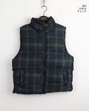 [UNISEX] Lentil Overfit Wellon Check Padding Vest