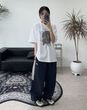 S Nylon Patch Color Matching Pants