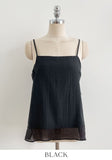 Mully Chiffon Layered Bustier Blouse