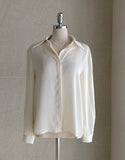 [Jewelry set] Pire Shirring Collar Blouse