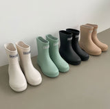 Rainy Season Heel 3cm Short Rain Boots