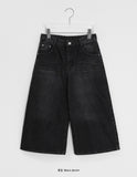 Caled Washing Denim Bermuda Pants