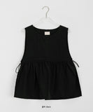 Hury String Pintuck Layered Sleeveless Vest