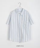 Ritiku Stripe Over Short Sleeve Shirt