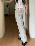 Zimmer Nylon Color Matching Wide Banding Pants