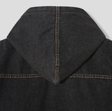 Fran Track Hooded Denim Shirt