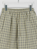 [BAONHAUS] Haseun Check Banding String Half Pants