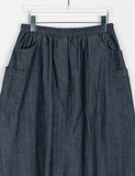 Fico Banding Cargo Denim Long Skirt