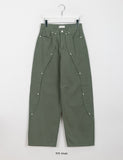 Ian Wave Slit Cotton Pants