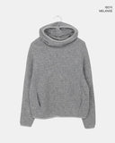 Noni High Neck Color Matching Brushed Knit Hood T-Shirt