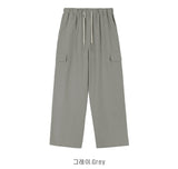 Linen Banding Cargo Wide Pants