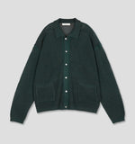 Linen Waffle Two Tone Knit Cardigan