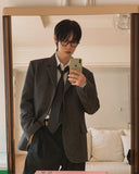 Mauve Wool Over Blazer