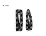 Pla Check Triangle Square Snap Hairpin
