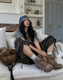 Military Layered Strap Bermuda Pants