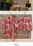 Myuteurin Toile Flower Pajama Set