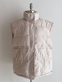 Bart High-Neck Short Padding Vest (Belt set)