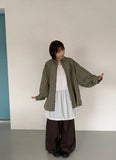 [unisex] Hellan Vintage Stripe Over Shirt