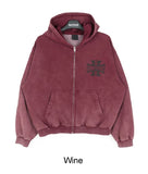 Sender Vintage Brushed Hood Zip-Up