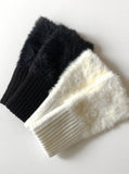 [1+1] Hommon Angora Fur Hand Warmer Gloves