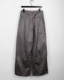 Fillet Glossy Parachute Two Way Nylon Long Wide Pants