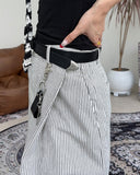 Poen Stripe Curved Pants
