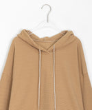 [BAONHAUS] Besen brushed stripe crop hoodie