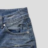 Lining Destroyed Denim Pants