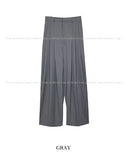 Mary three tuck wide slacks