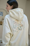 Bunny Flower Embroidered Hoodie