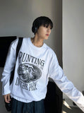 Punting Lettering Long Sleeve Tee