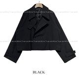 Leon cropped trench jacket