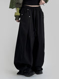 Maxi wide washed pants