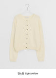 Goodbert Wool Color Round Knit Cardigan